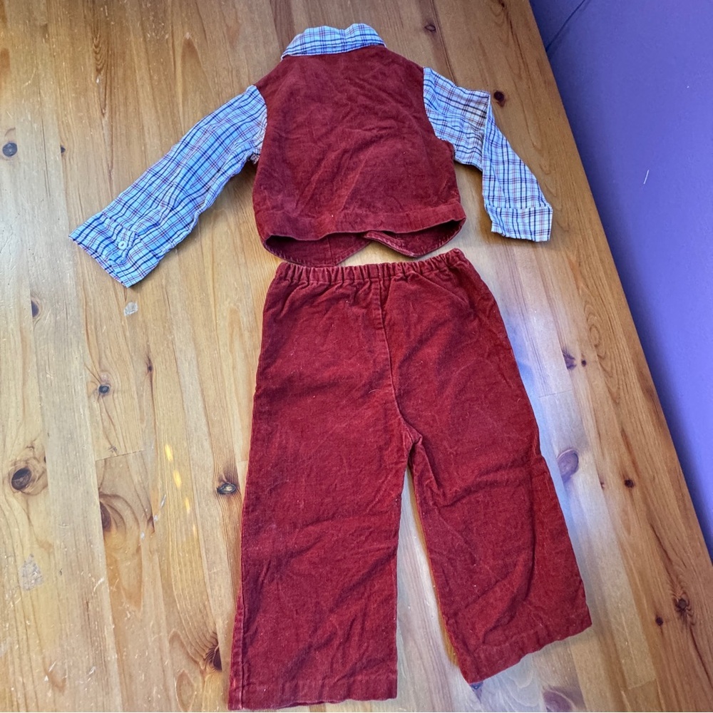 Vintage baby  boy corduroy outfit size 18 months - Picture 5 of 7